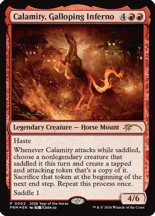 Calamity, Galloping Inferno (Year of the Horse 2026) (SSP-002) [Standard Showdown Promos] Foil