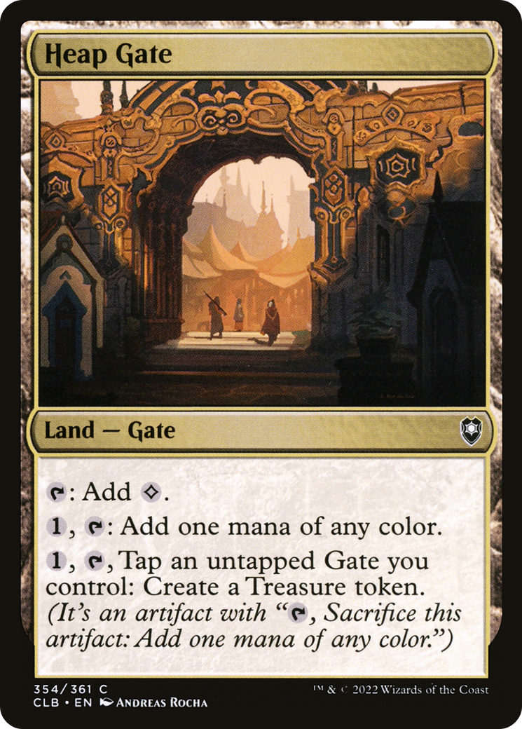 Heap Gate (CLB-354) [Commander Legends: Battle for Baldur's Gate] Foil
