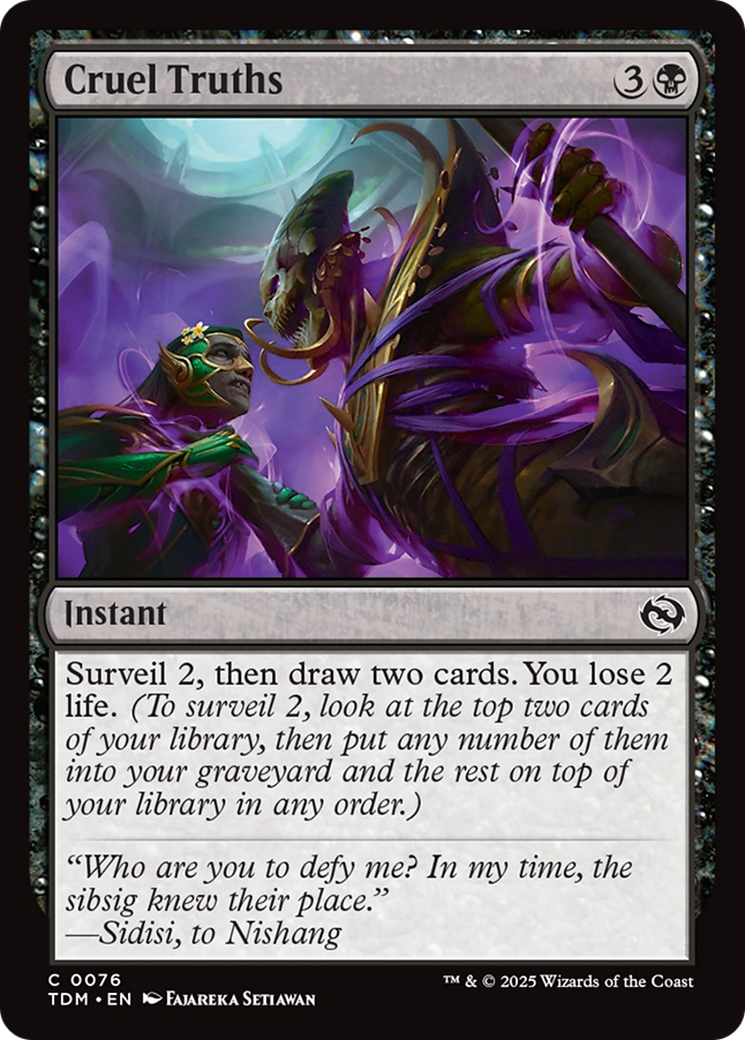 Cruel Truths (TDM-076) [Tarkir: Dragonstorm]