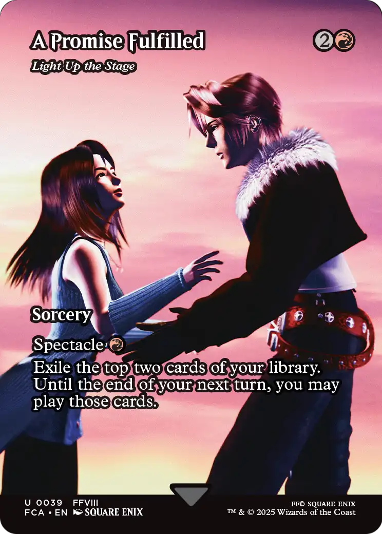 A Promise Fulfilled - Light Up the Stage (Showcase) (FCA-039) (Borderless) [FINAL FANTASY: Through the Ages]