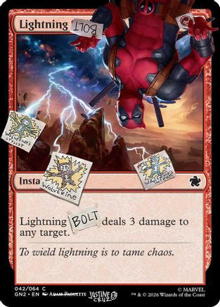 Lightning Bolt (SLD-042) [Secret Lair Drop Series] Foil
