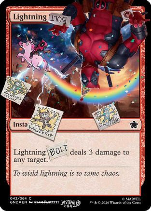 Lightning Bolt (SLD-042) (Pool Party Foil) [Secret Lair Drop Series] Foil