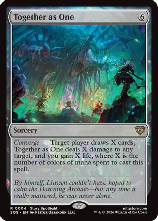 Together as One (SOS-004) [Secrets of Strixhaven] Foil