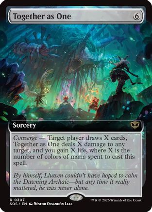 Together as One (Extended Art) (SOS-307) [Secrets of Strixhaven]