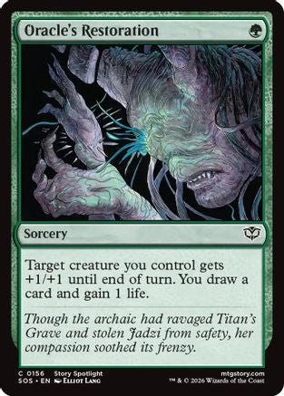 Oracle's Restoration (SOS-156) [Secrets of Strixhaven] Foil