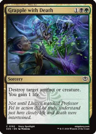 Grapple with Death (SOS-192) [Secrets of Strixhaven] Foil