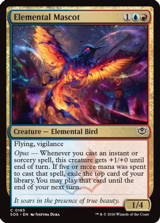 Elemental Mascot (SOS-185) [Secrets of Strixhaven] Foil