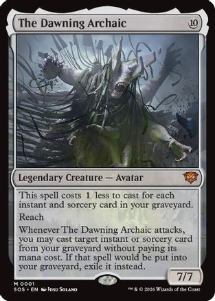 The Dawning Archaic (SOS-001) [Secrets of Strixhaven] Foil