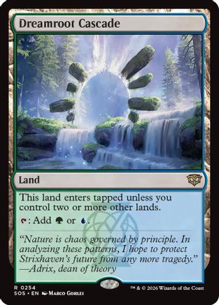 Dreamroot Cascade (SOS-254) [Secrets of Strixhaven] Foil