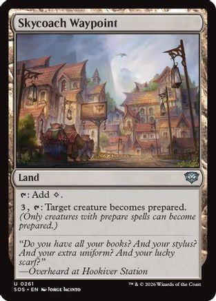 Skycoach Waypoint (SOS-261) [Secrets of Strixhaven] Foil