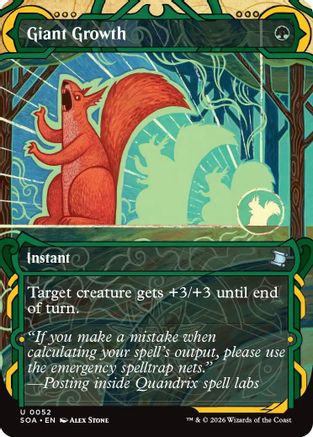 Giant Growth (SOA-052) [Secrets of Strixhaven: Mystical Archive] Foil