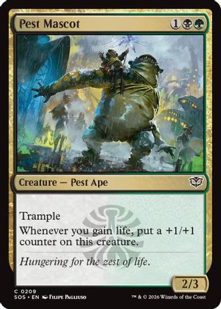 Pest Mascot (SOS-209) [Secrets of Strixhaven] Foil