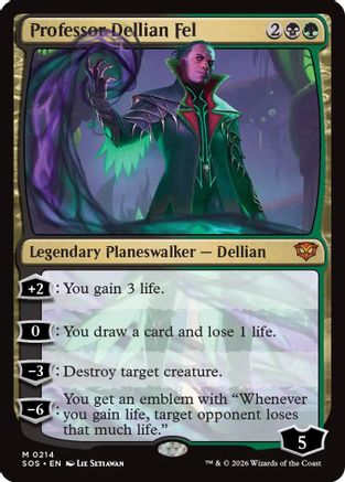 Professor Dellian Fel (SOS-214) [Secrets of Strixhaven]