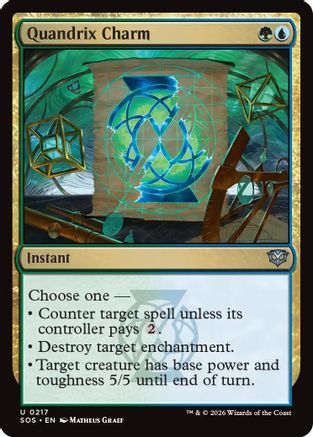 Quandrix Charm (SOS-217) [Secrets of Strixhaven] Foil