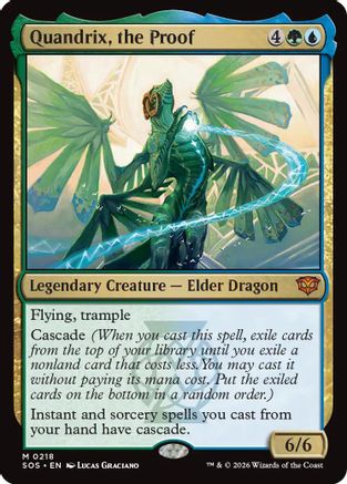 Quandrix, the Proof (SOS-218) [Secrets of Strixhaven] Foil