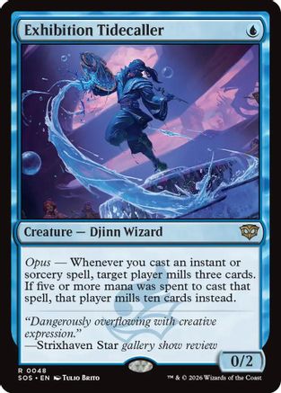 Exhibition Tidecaller (SOS-048) [Secrets of Strixhaven] Foil