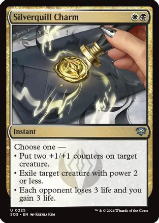 Silverquill Charm (SOS-225) [Secrets of Strixhaven] Foil