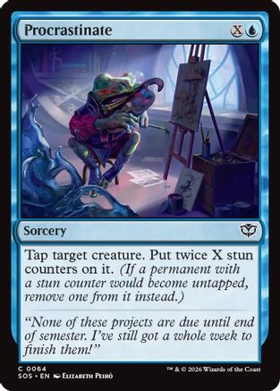 Procrastinate (SOS-064) [Secrets of Strixhaven] Foil