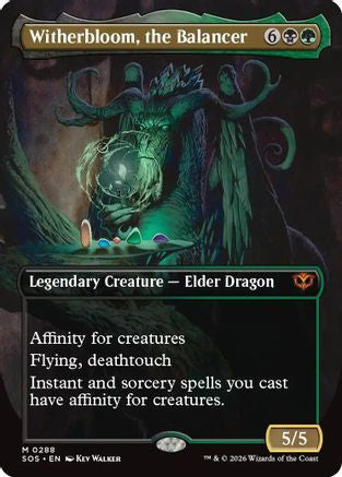 Witherbloom, the Balancer (Borderless) (SOS-288) [Secrets of Strixhaven] Foil