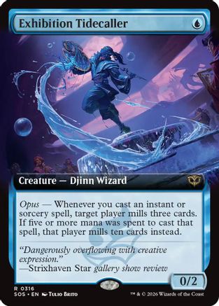 Exhibition Tidecaller (Extended Art) (SOS-316) [Secrets of Strixhaven]
