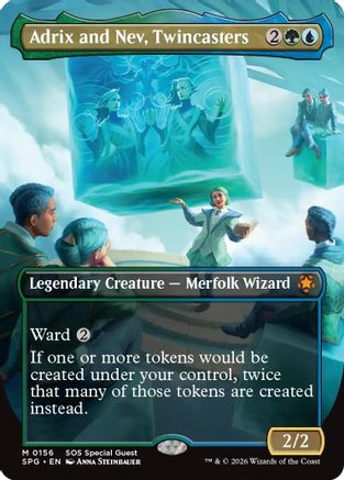 Adrix and Nev, Twincasters (Borderless) (SPG-156) [Special Guests] Foil