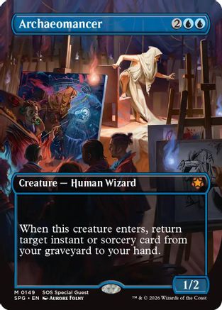 Archaeomancer (Borderless) (SPG-149) [Special Guests] Foil