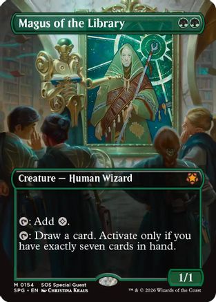 Magus of the Library (Borderless) (SPG-154) [Special Guests]