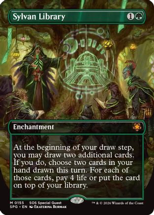 Sylvan Library (Borderless) (SPG-155) [Special Guests]