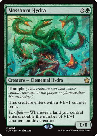 Mossborn Hydra (PPECL-107) [Promo Pack: Lorwyn Eclipsed] Foil