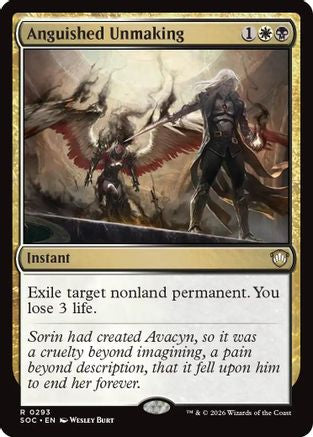 Anguished Unmaking (SOC-293) [Commander: Secrets of Strixhaven]
