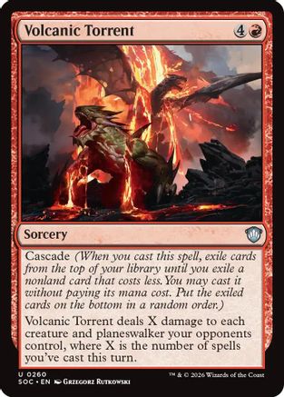 Volcanic Torrent (SOC-260) [Commander: Secrets of Strixhaven]