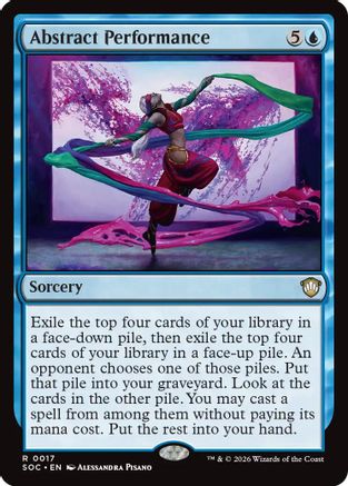 Abstract Performance (SOC-017) [Commander: Secrets of Strixhaven]