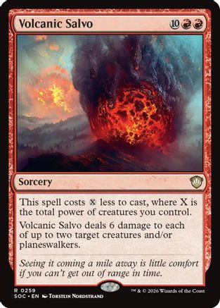 Volcanic Salvo (SOC-259) [Commander: Secrets of Strixhaven]