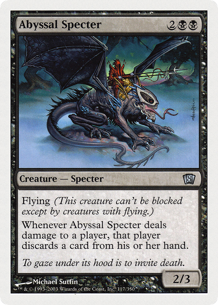 Abyssal Specter (8ED-117) [8th Edition] Foil