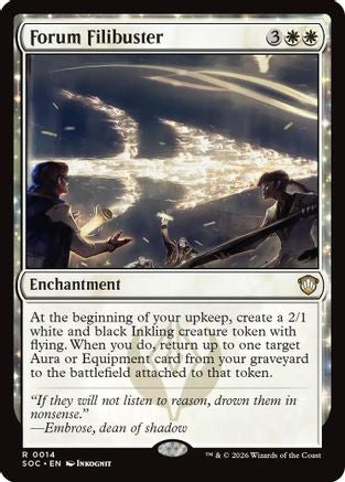 Forum Filibuster (SOC-014) [Commander: Secrets of Strixhaven]