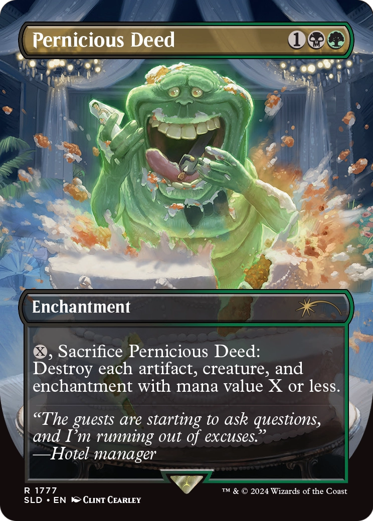 Pernicious Deed (SLD-1777) (Borderless) [Secret Lair Drop] Foil