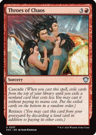 Throes of Chaos (SOC-257) [Commander: Secrets of Strixhaven]