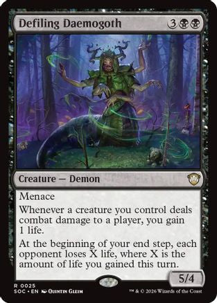 Defiling Daemogoth (SOC-025) [Commander: Secrets of Strixhaven]