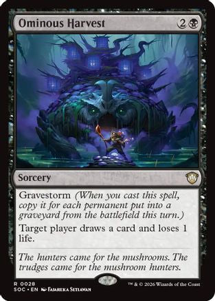 Ominous Harvest (SOC-028) [Commander: Secrets of Strixhaven]