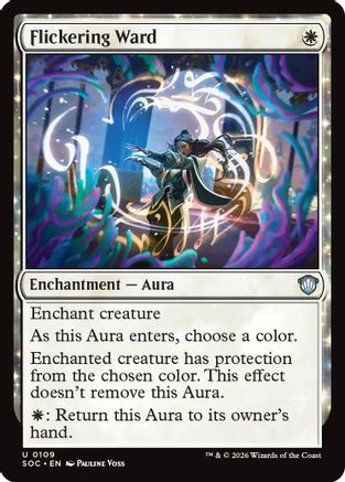 Flickering Ward (SOC-109) [Commander: Secrets of Strixhaven]