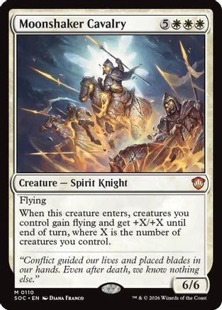 Moonshaker Cavalry (SOC-110) [Commander: Secrets of Strixhaven]