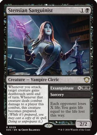 Stensian Sanguinist (SOC-029) [Commander: Secrets of Strixhaven]