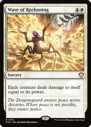 Wave of Reckoning (SOC-112) [Commander: Secrets of Strixhaven]