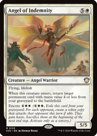 Angel of Indemnity (SOC-133) [Commander: Secrets of Strixhaven]