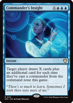 Commander's Insight (SOC-113) [Commander: Secrets of Strixhaven]