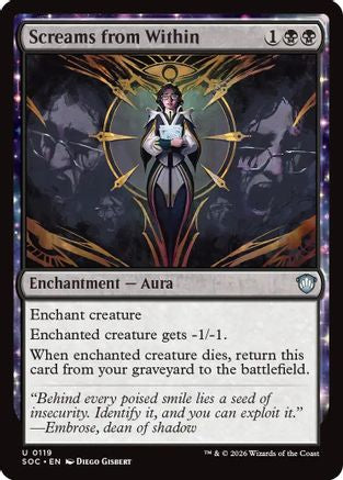 Screams from Within (SOC-119) [Commander: Secrets of Strixhaven]