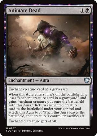 Animate Dead (SOC-207) [Commander: Secrets of Strixhaven]