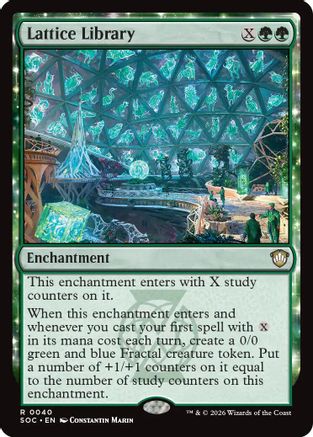 Lattice Library (SOC-040) [Commander: Secrets of Strixhaven]