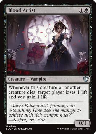 Blood Artist (SOC-209) [Commander: Secrets of Strixhaven]