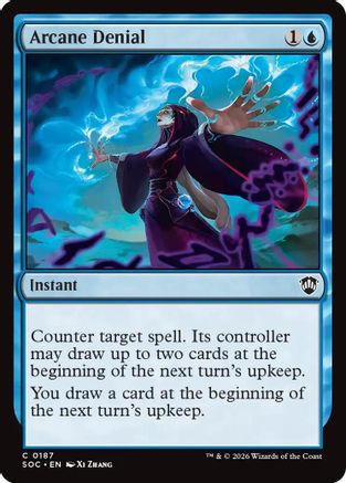 Arcane Denial (SOC-187) [Commander: Secrets of Strixhaven]